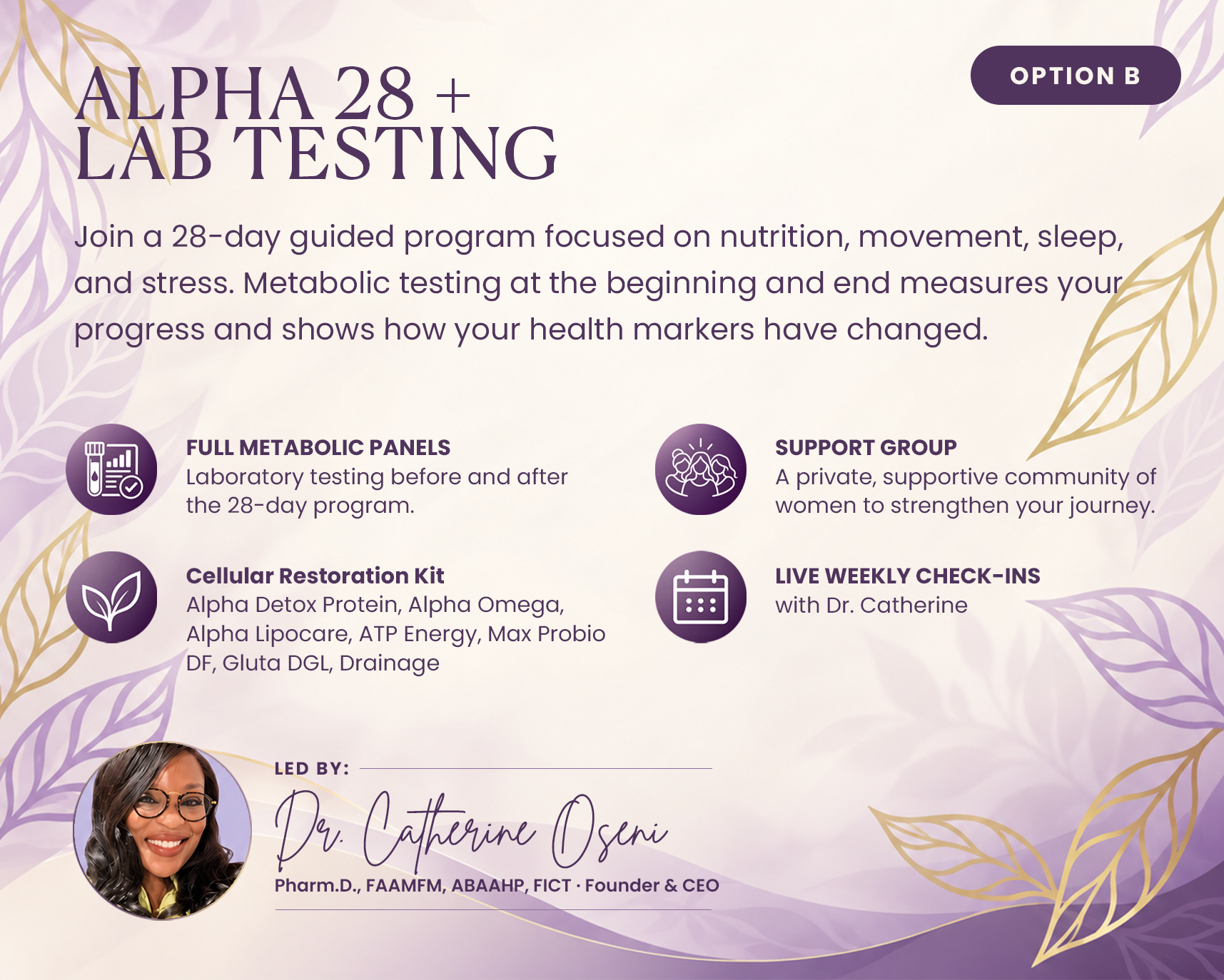 Alpha 28 Cellular Restoration Detox Program